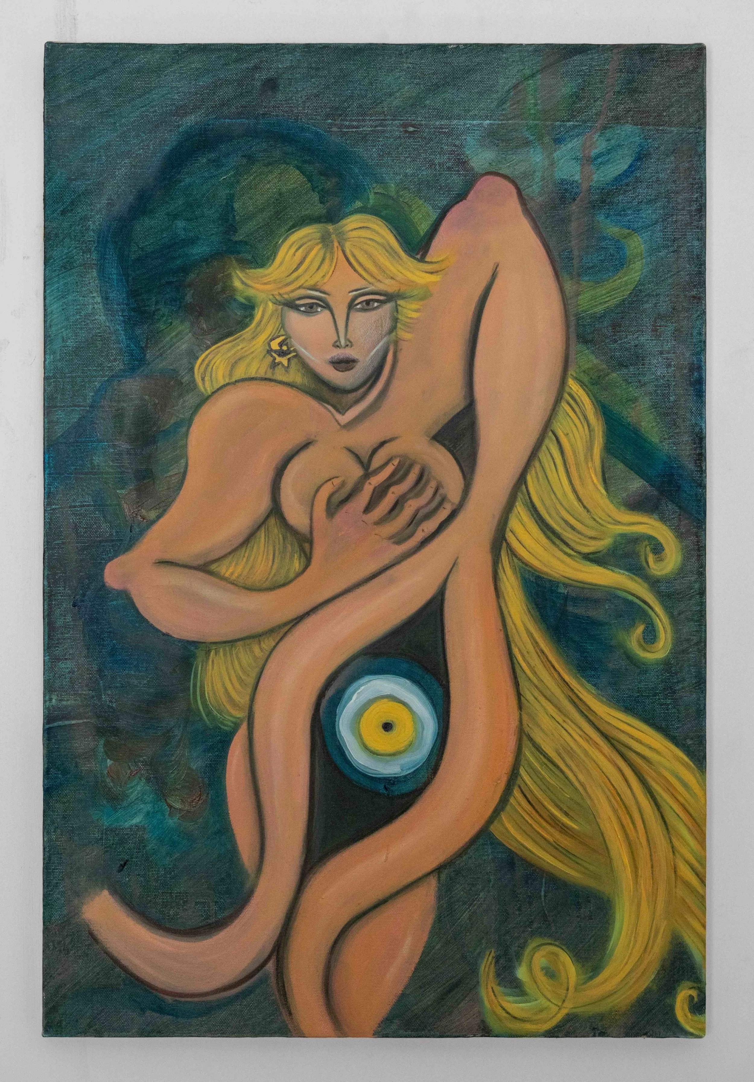 Blue Venus, 2025, oil on canvas, 60x40 cm