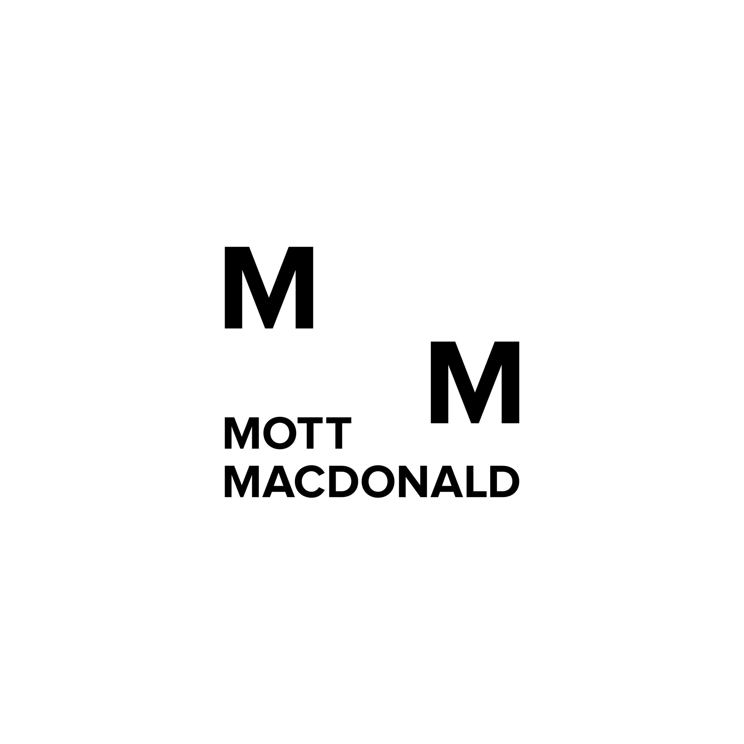 Mott MAC Donald logo with stylized letter M and company name in black on a white background.