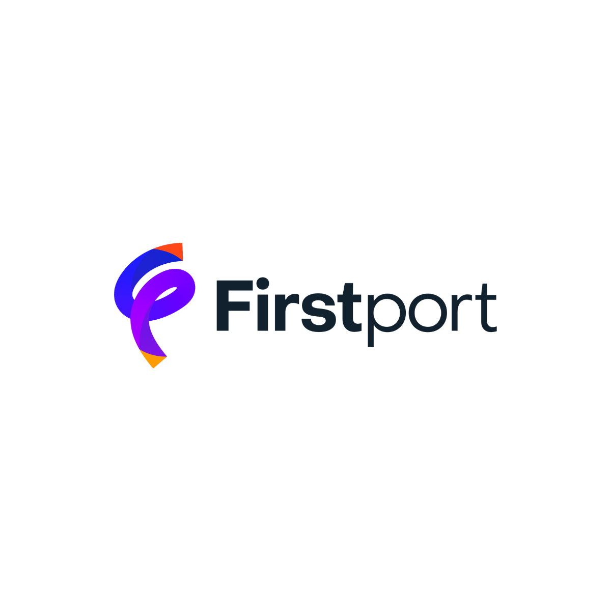 Firstport logo with a colorful swirl icon and the word 'Firstport' in black text.