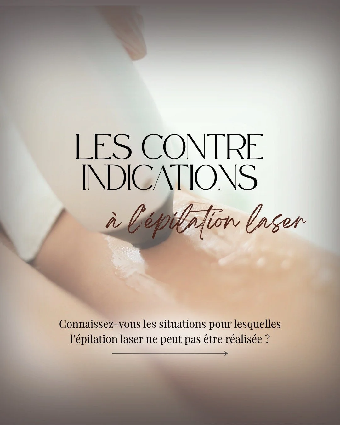 ⚠️ &Eacute;pilation laser : d&eacute;couvrez les contre-indications

Avant de d&eacute;buter un traitement d&rsquo;&eacute;pilation laser, il est important de conna&icirc;tre les situations dans lesquelles cette technique peut &ecirc;tre d&eacute;con
