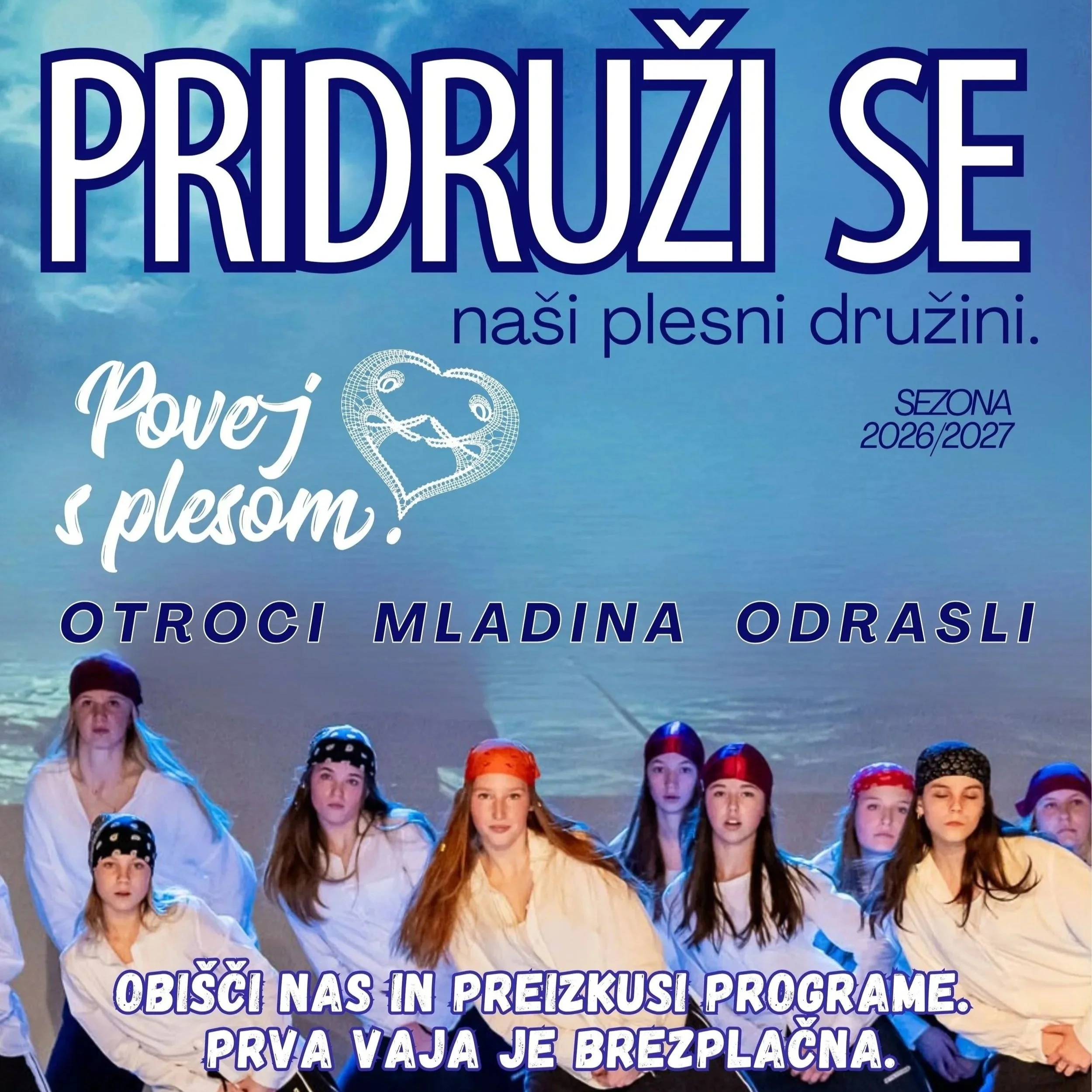 NOVA PLESNA SEZONA 2026/27 - ključne informacije in vpis!!!               🥳😍✨🎶