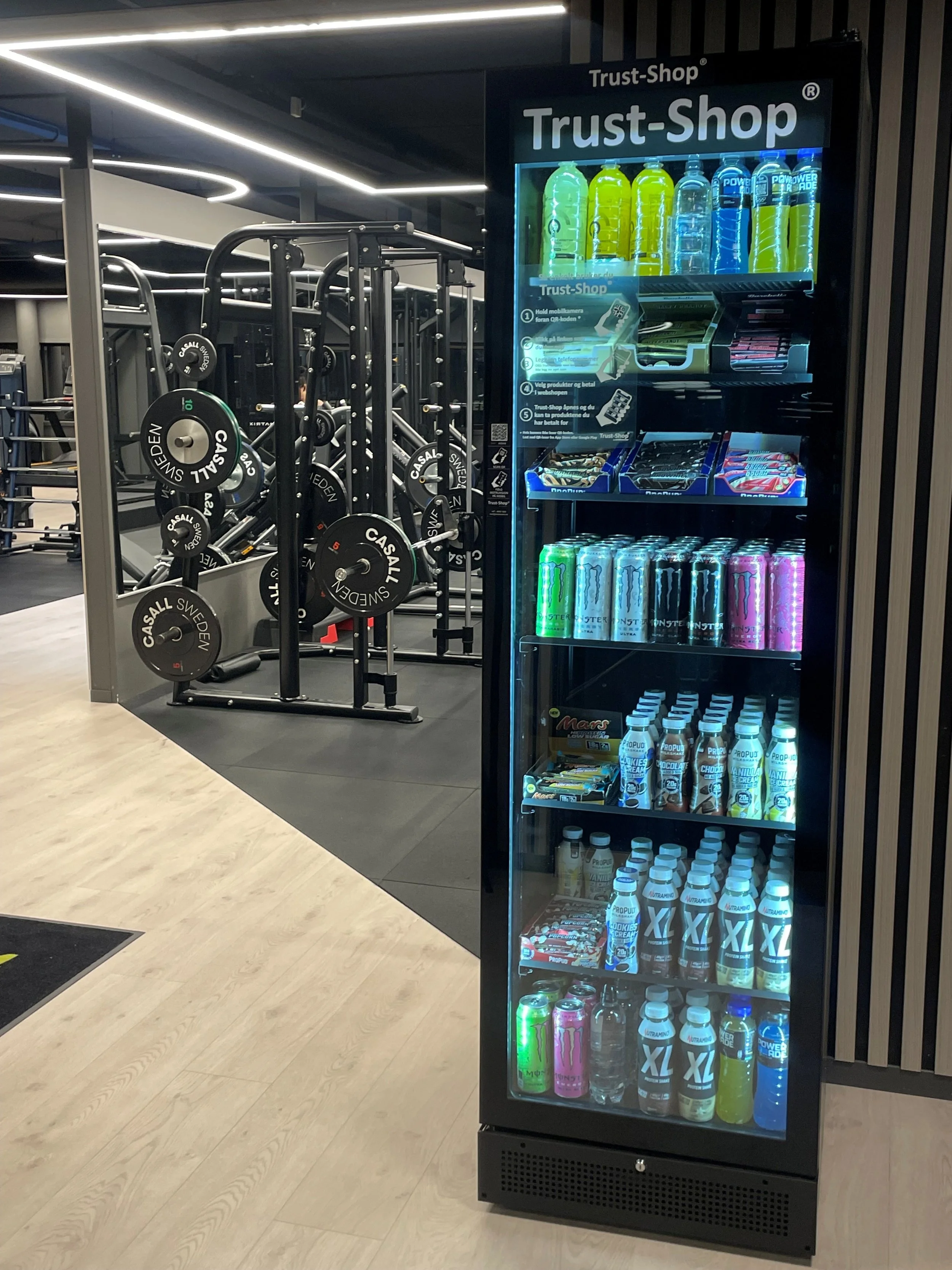 Trust-Shop&reg; p&aring; treningssenter