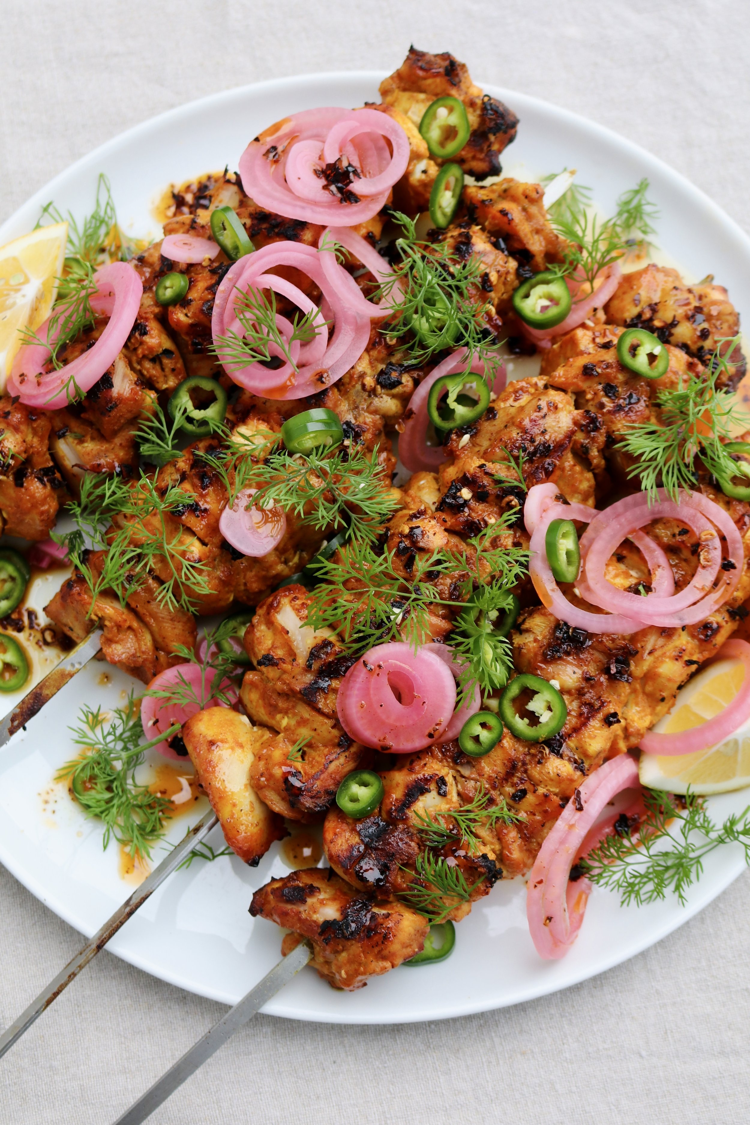 BBQ Chicken Shish Kebabs