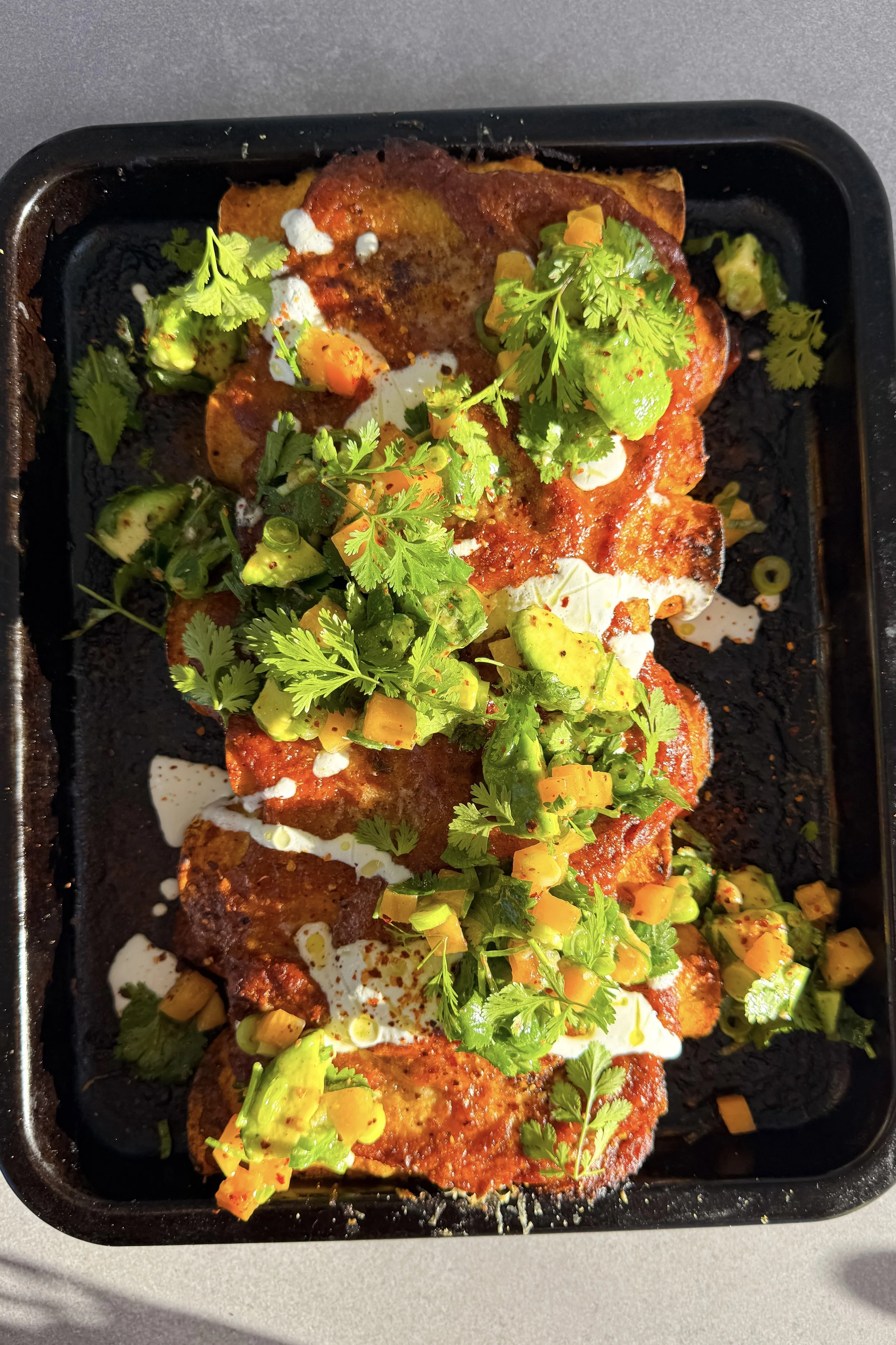 Spicy Chicken, Lime &amp; Chipotle Enchiladas