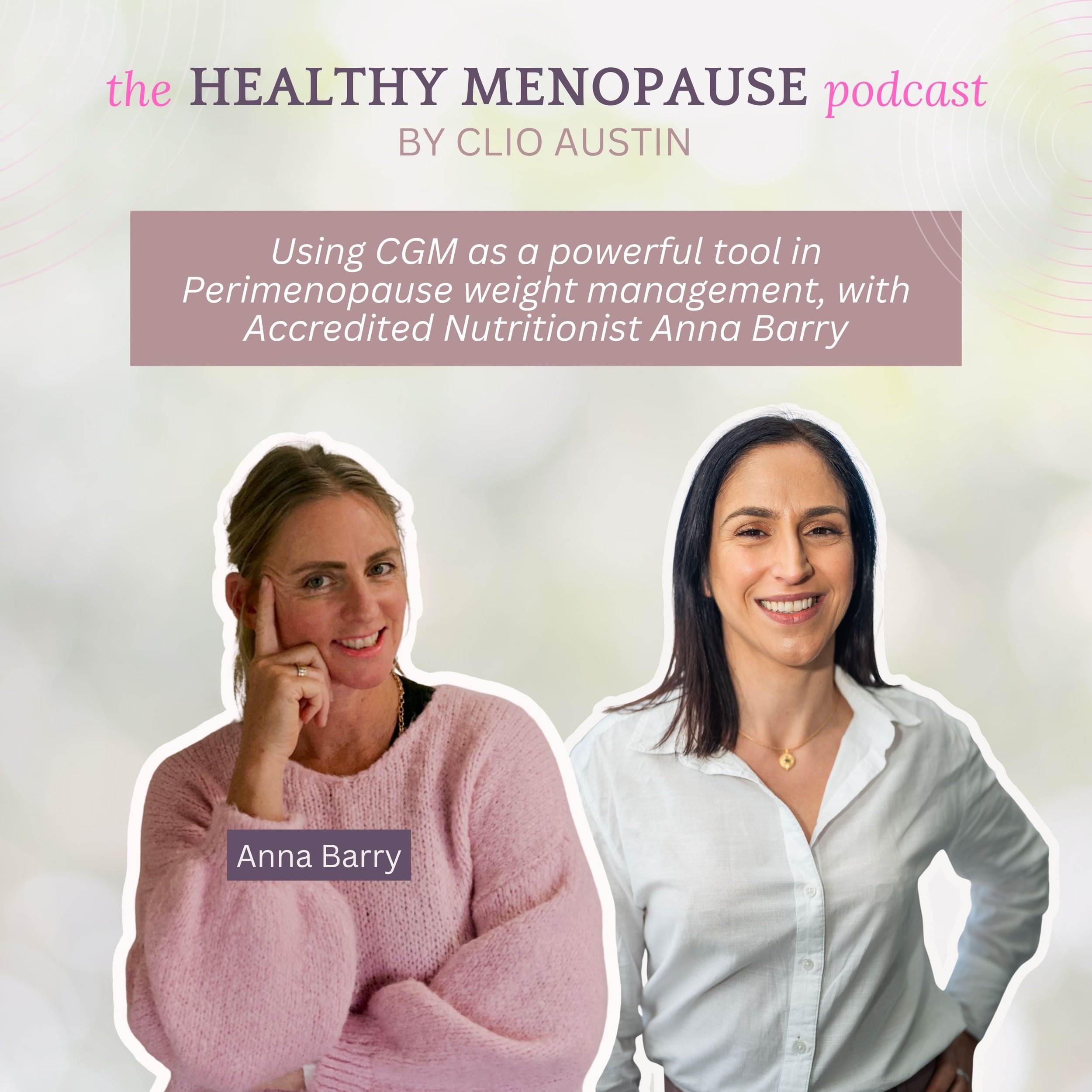Using CGM as a powerful tool in                        Perimenopause weight management