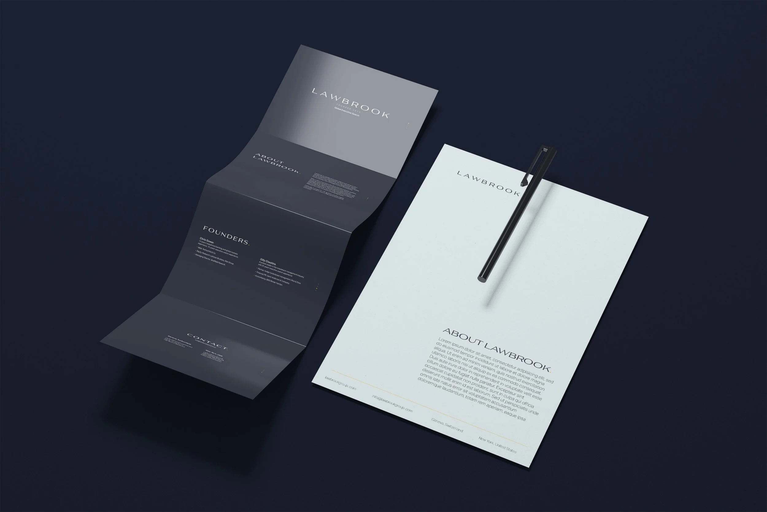 Lawbrook Print Collateral