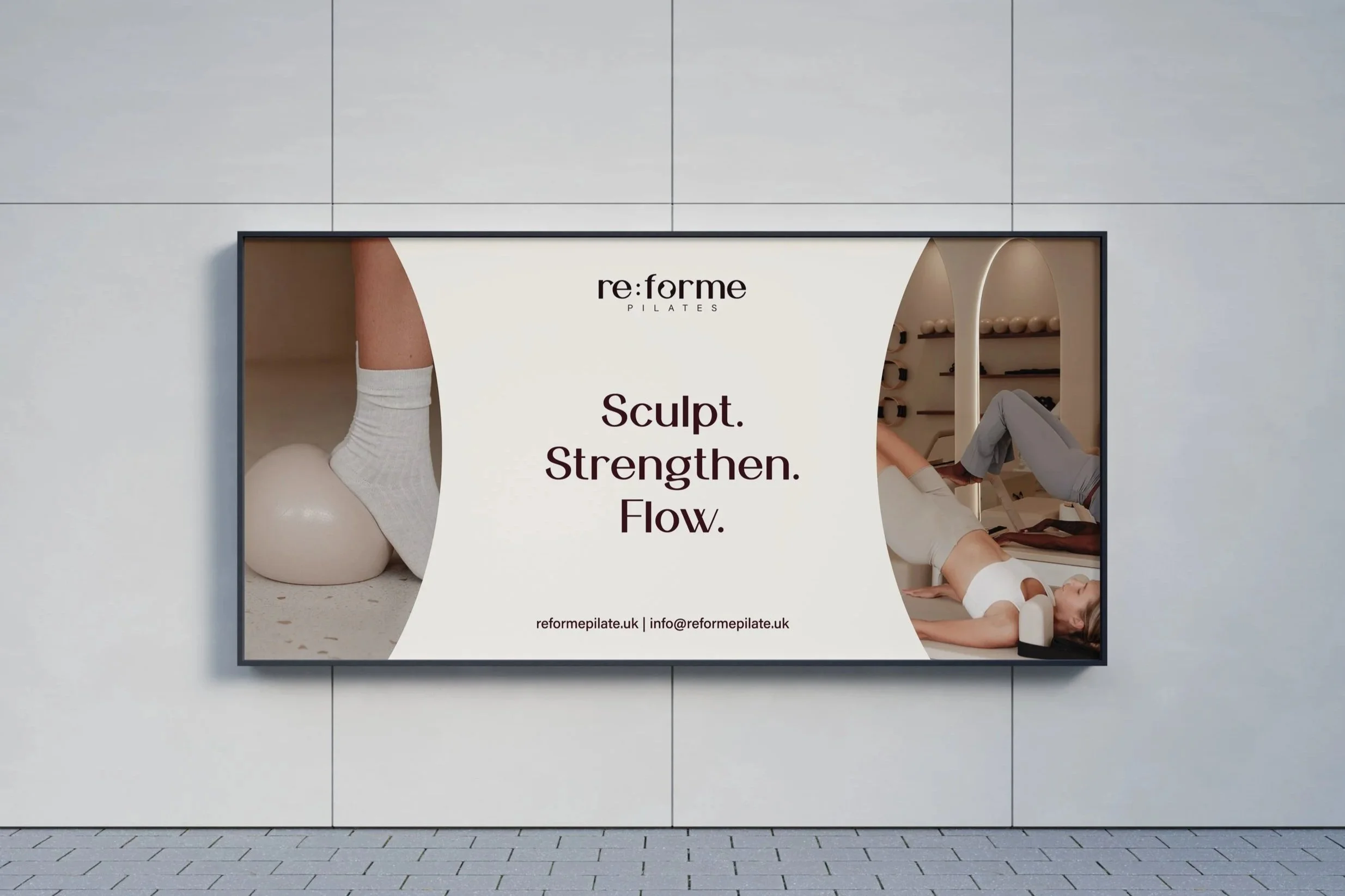 Re:forme Pilates OOH Display