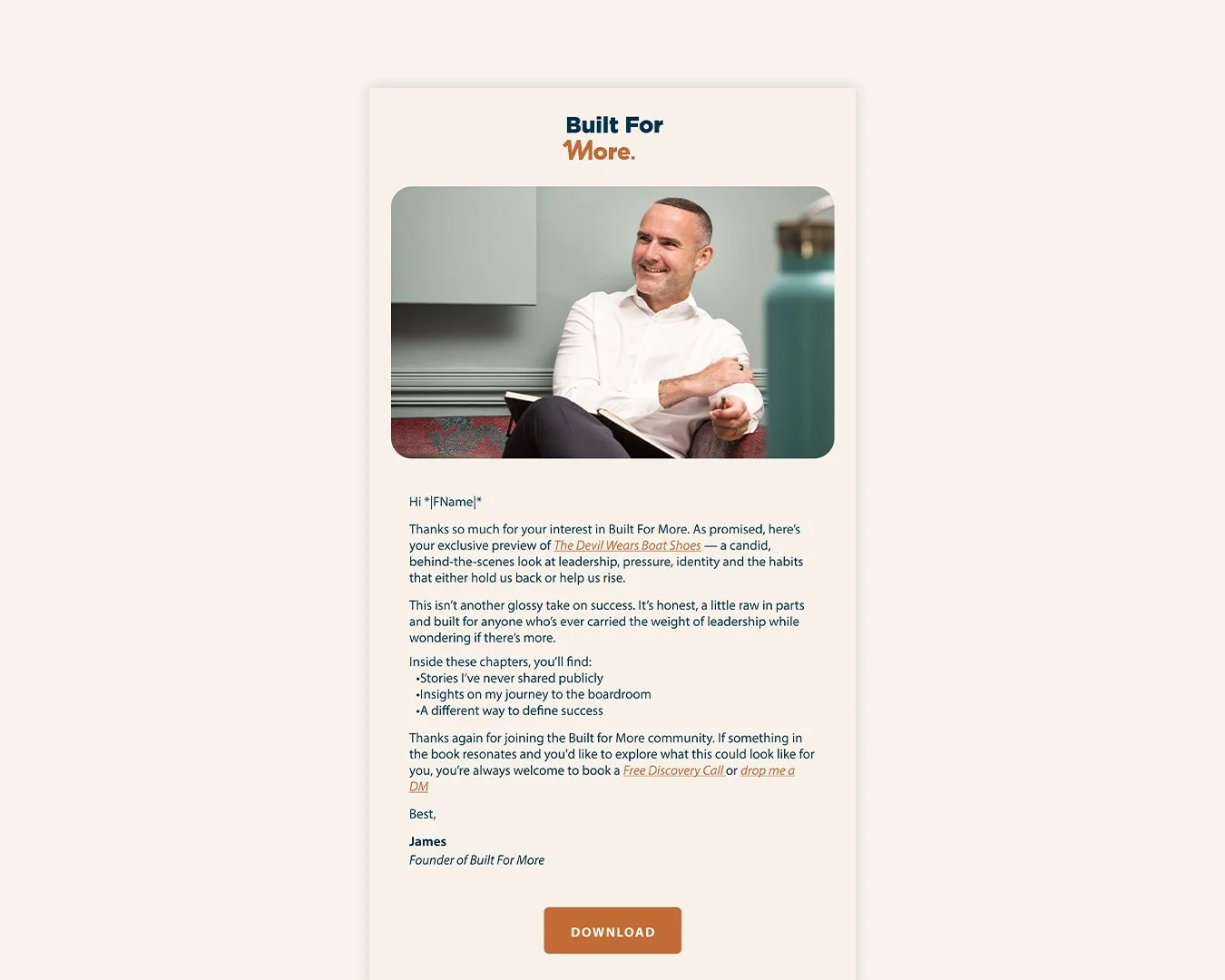 Built For More Newsletter
