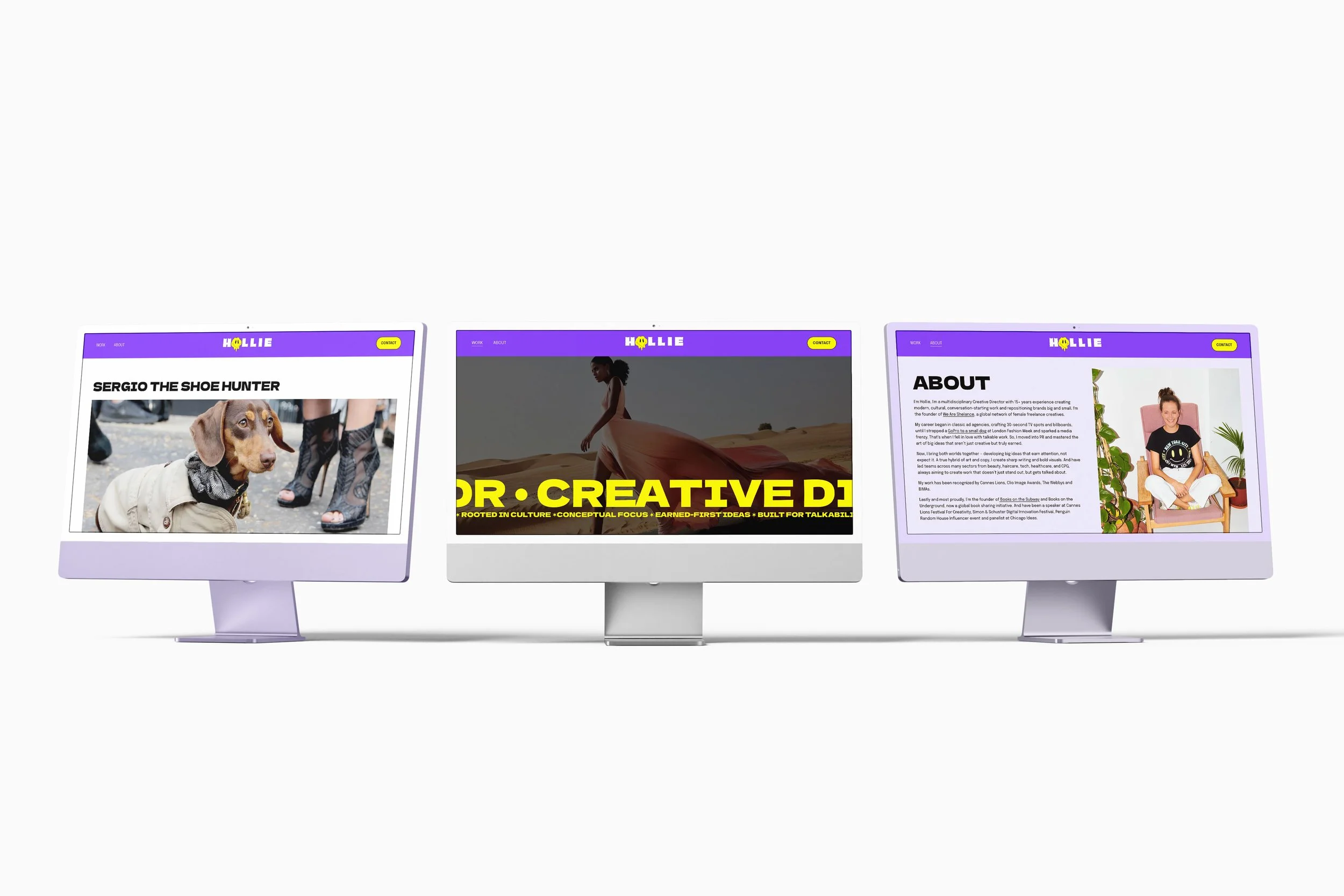 Hollie Fraser iMac Website