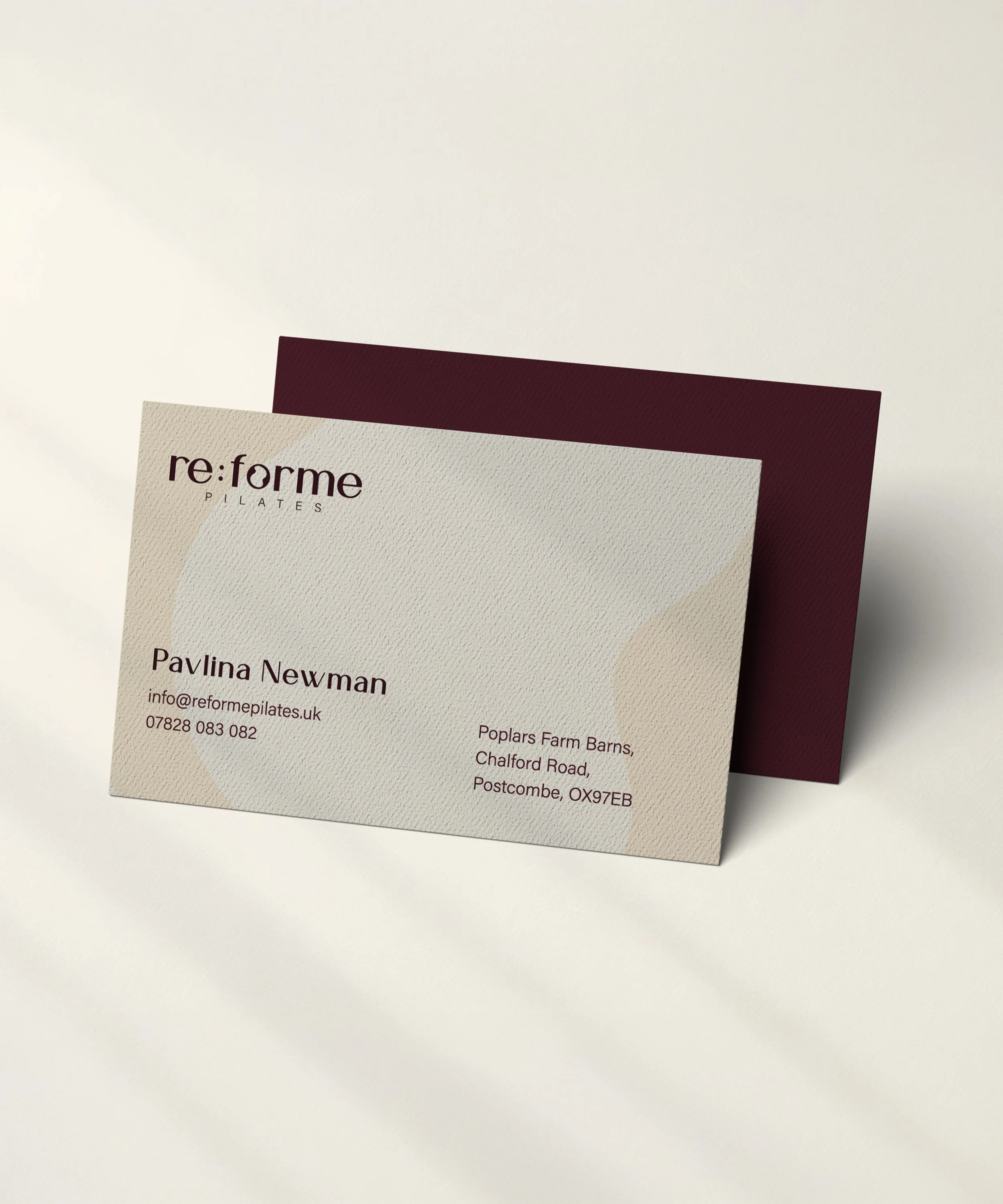 Re:forme Pilates Business Card