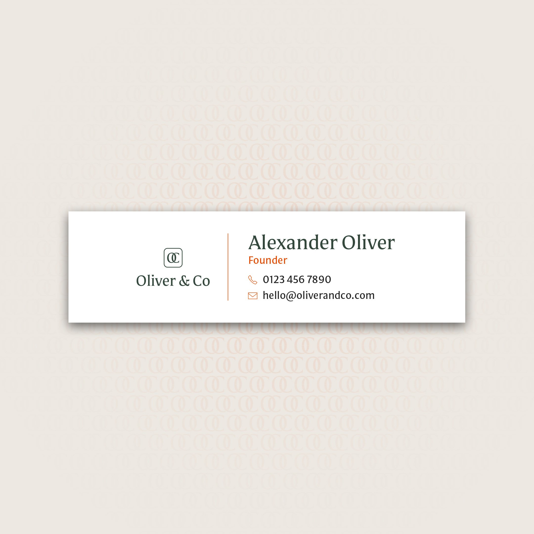 Oliver & Co HTML eMail Signature
