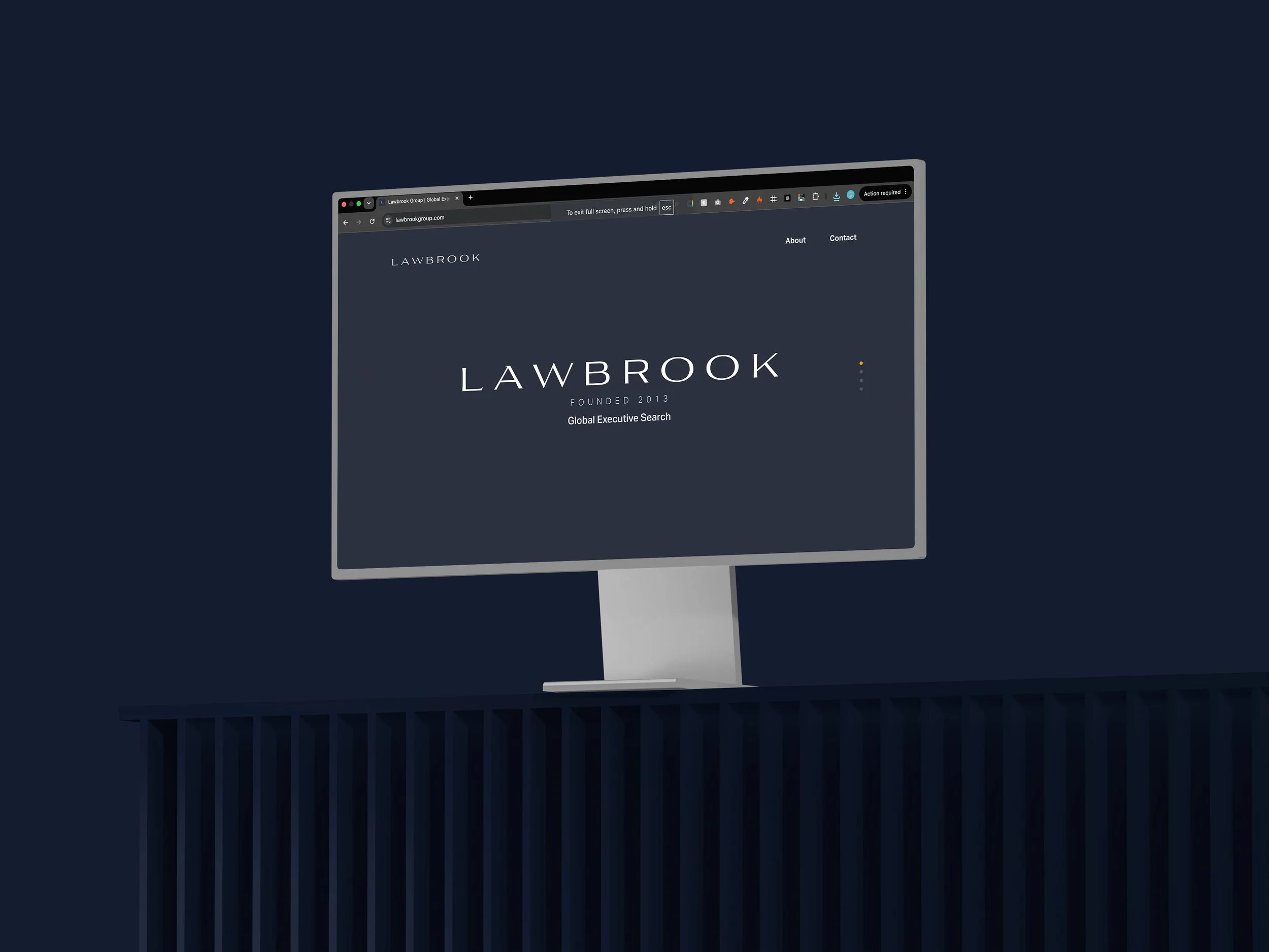 Lawbrook Desktop Website Design