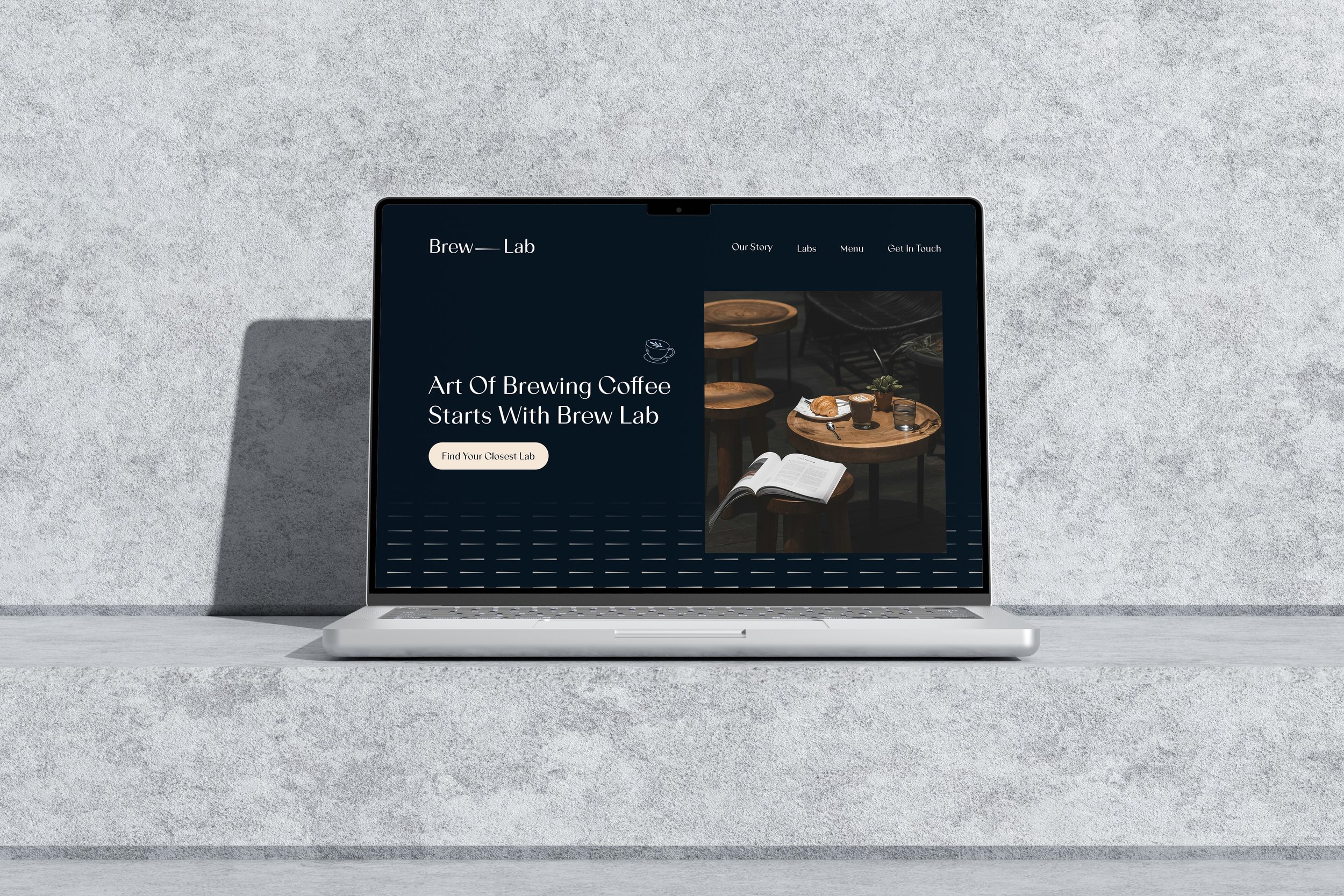 Brew Lab Desktop Website Design