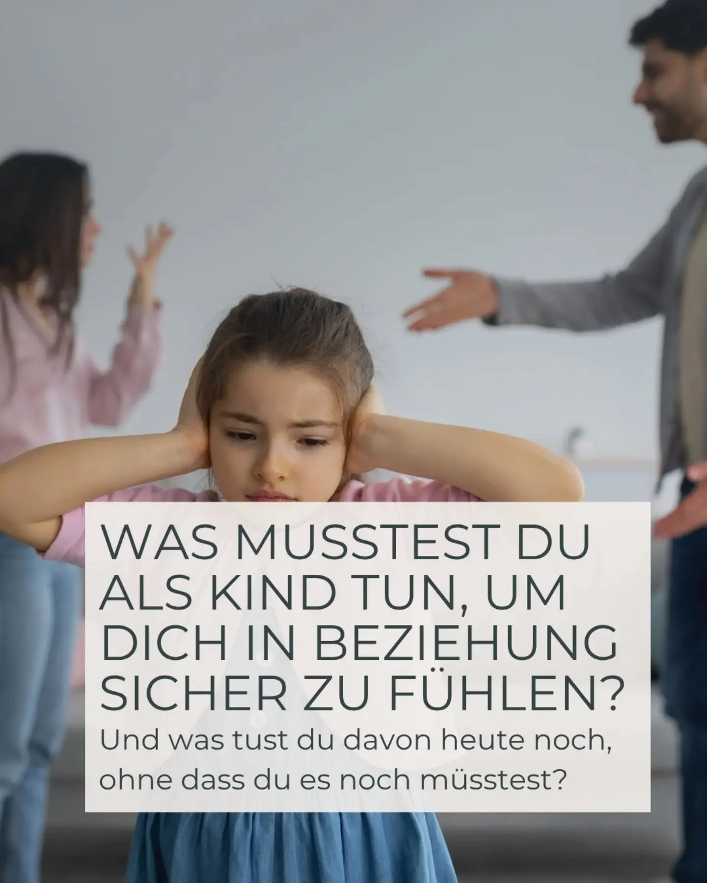 &bdquo;Wann habe ich gelernt, dass ich so sein muss, um mich in Beziehung sicher zu f&uuml;hlen?&ldquo;

Viele unserer Reaktionen im Miteinander sind keine wirklich bewussten Entscheidungen, sondern basieren auf Erfahrungen aus unserer Kindheit. 

We