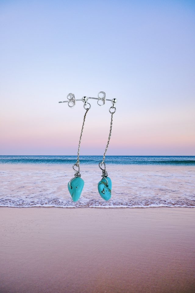 Turquoise drop earrings