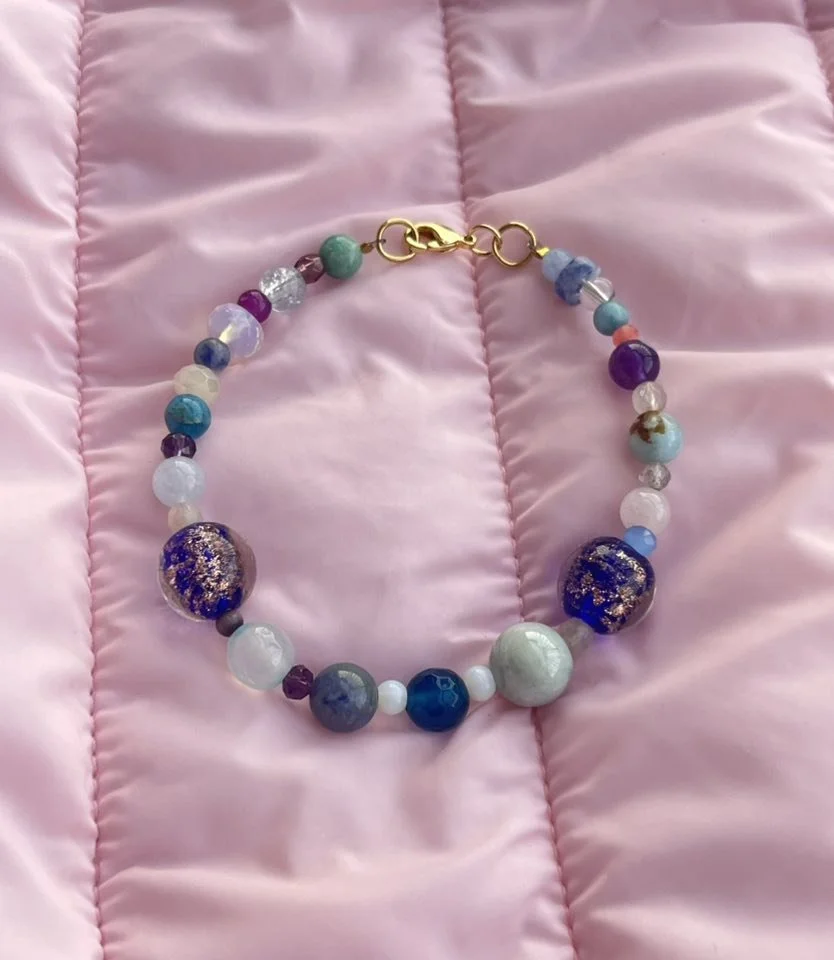 Sapphire Beaded Bracelet