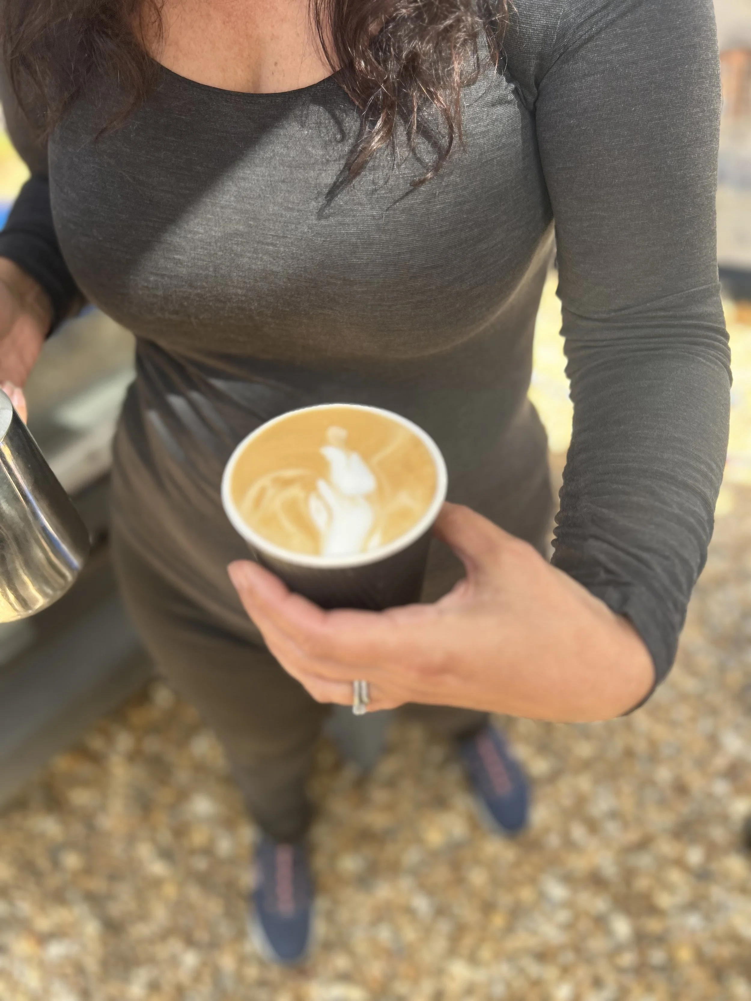 Getting there with the latte art