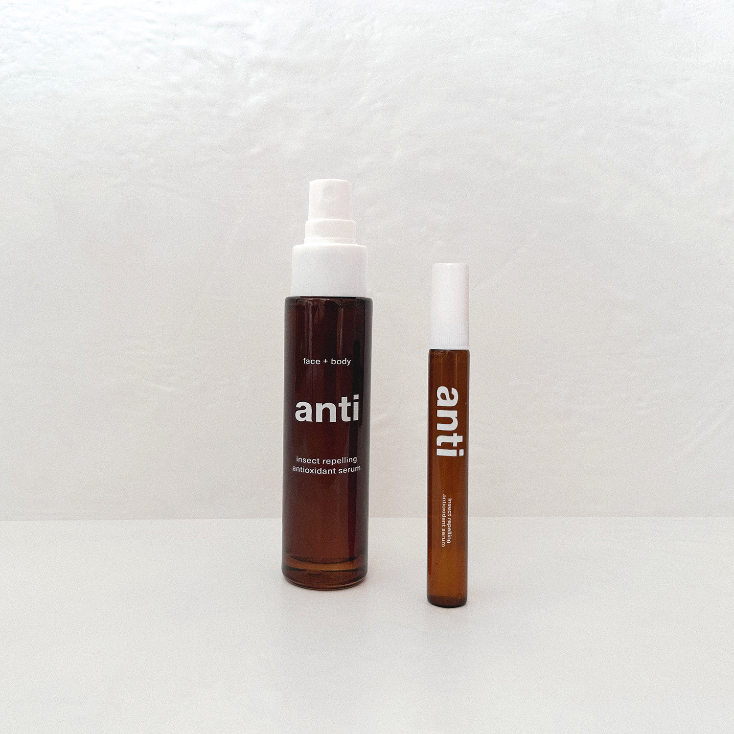Luxury insect repellent 50 and 10 ml bottles