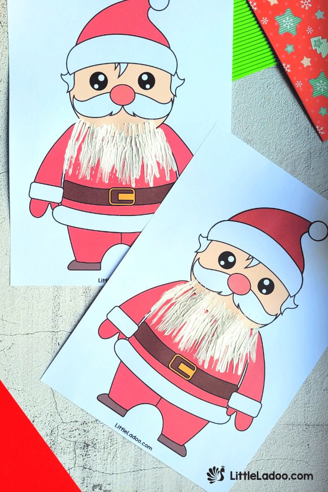 Fall Craft Santa Jolly Santa Crafts for Toddlers — Crafty Kids Blog