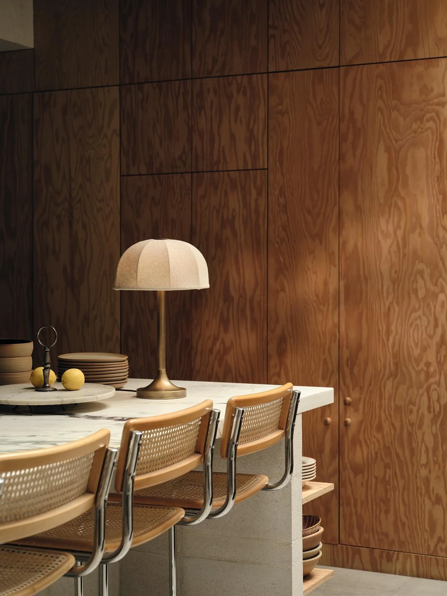 Introducing the Ottino family by lights&amp;lamps &bull; A modern study in earthy linen and aged brass, the Ottino Table Lamp takes its cue from the glamour of the Art Deco movement with its structured shade and curved base.

@lightsandlampsdotcom