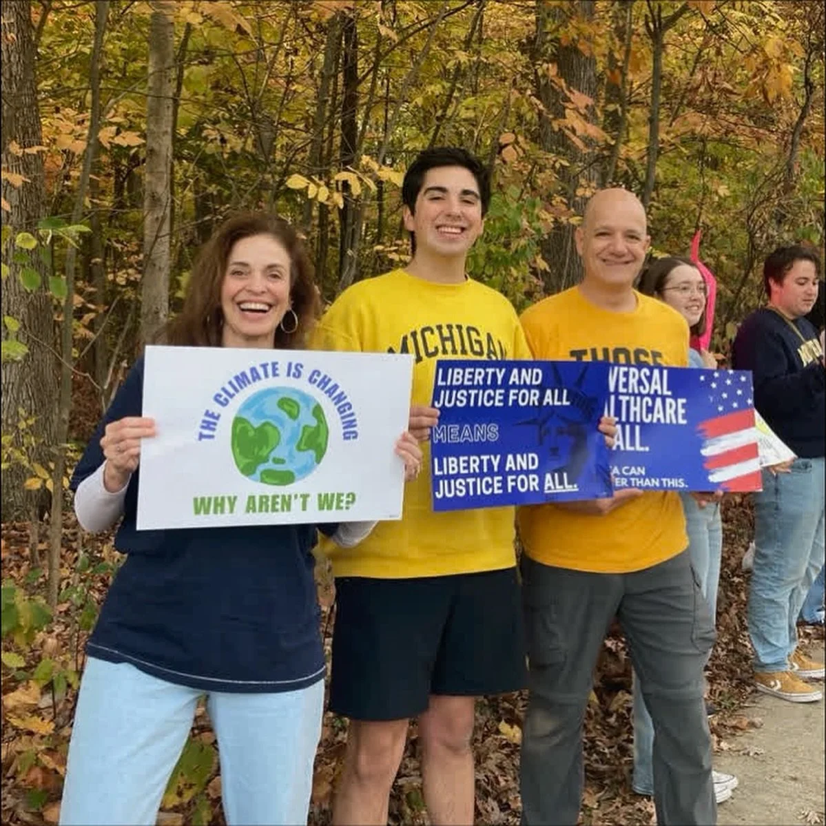 UMICH Dems took No Kings Day by storm! With more than 7 Million participants nationwide, the October 18th protests peacefully pushed back against the current administration. Thank you to everyone who turned out in the fight for democracy!