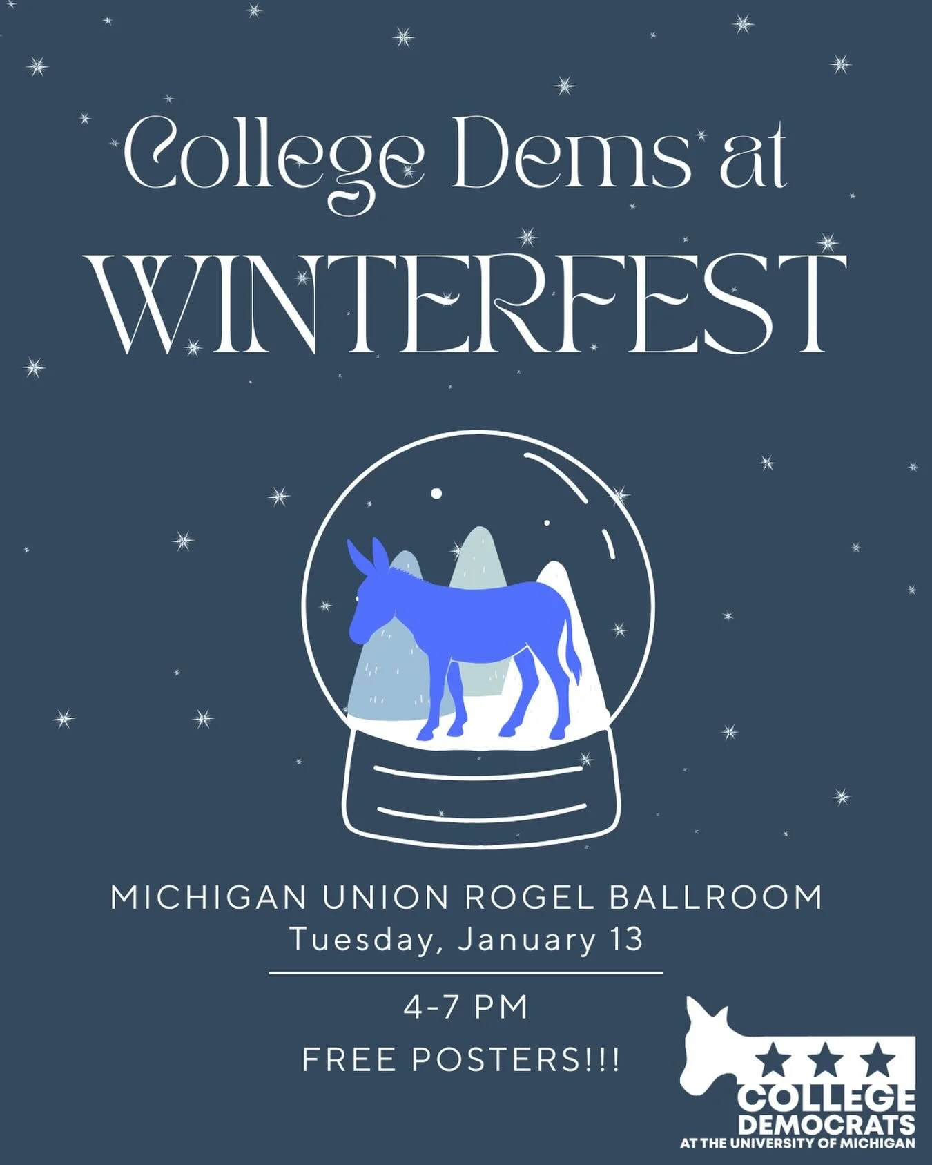 Meet us at Winterfest this Tuesday! We&rsquo;d love to discuss current events with you!