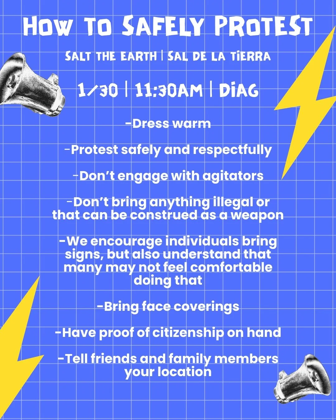 How to stay safe at today&rsquo;s protest!