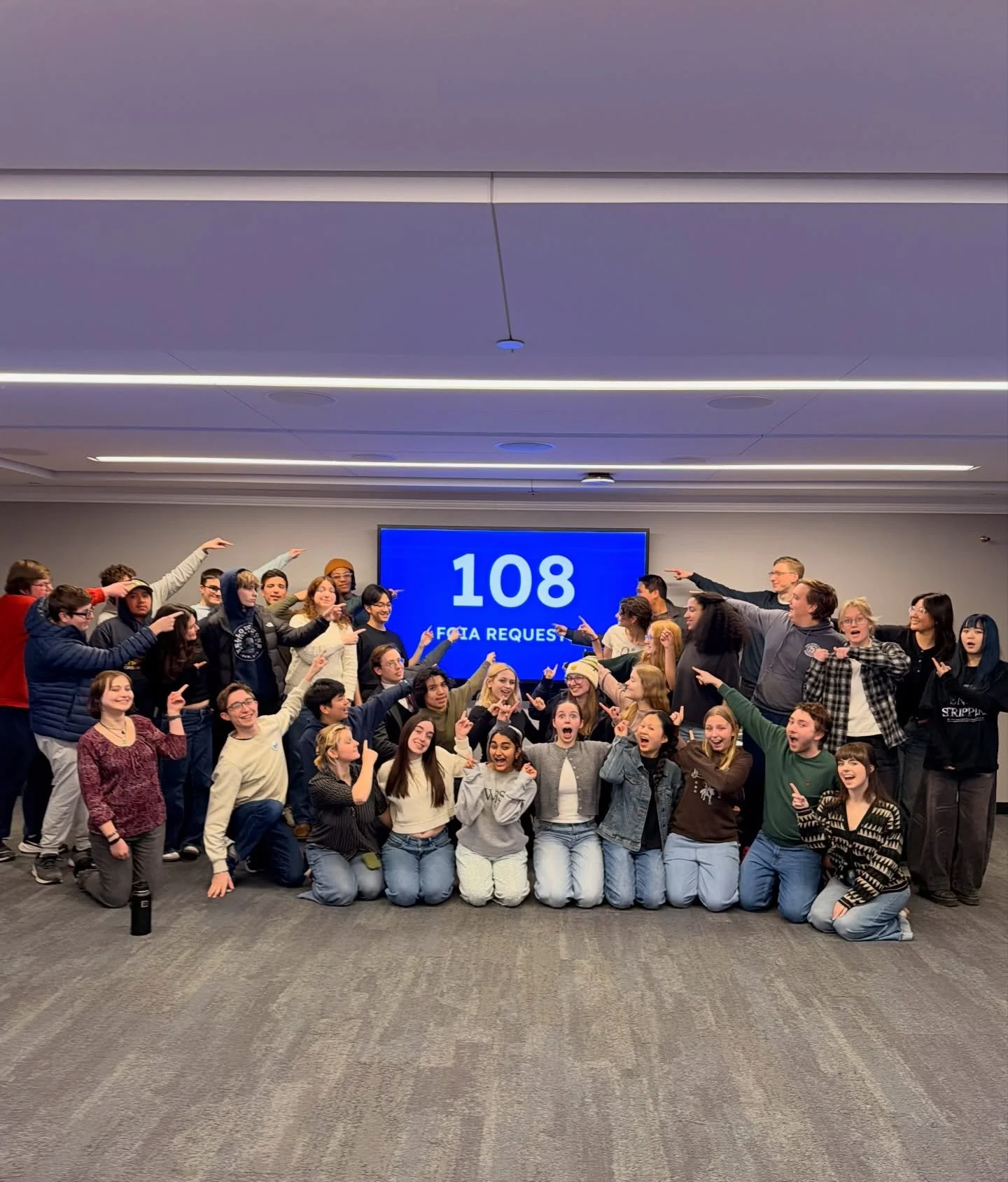 Thanks to you, we were able to submit 108 FOIA requests! Thank you to @washtenawdems for sponsoring Panda Express!