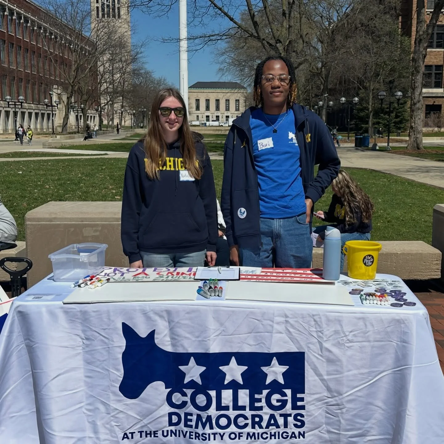 Come visit us in the Diag at the Planet Party until 4:00pm! 🌎