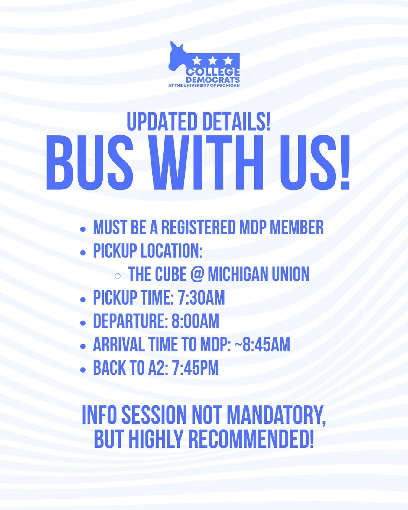 Updated MDP transportation details!
