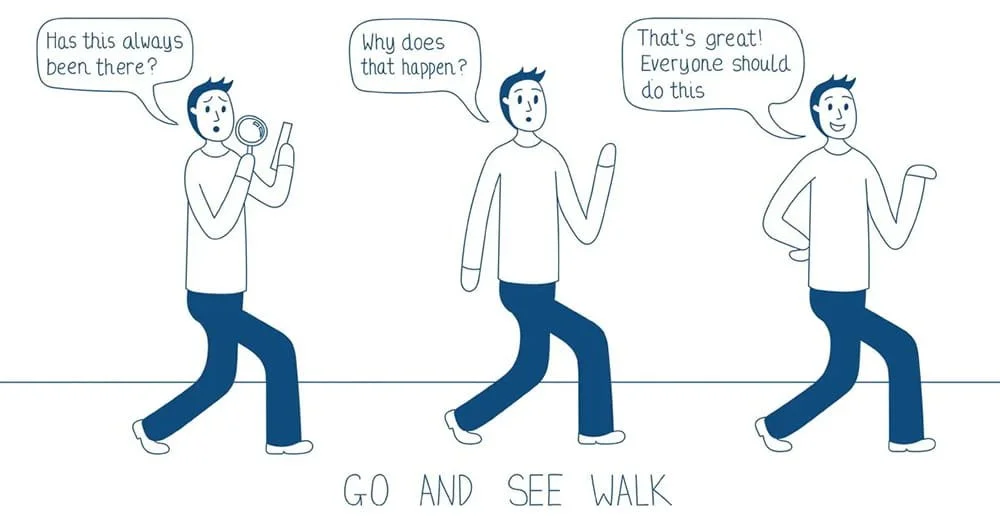 Go and see walk comic by Ad Esse