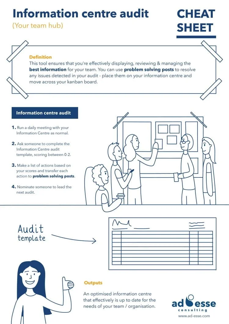 Information centre audit cheat sheet by Ad Esse