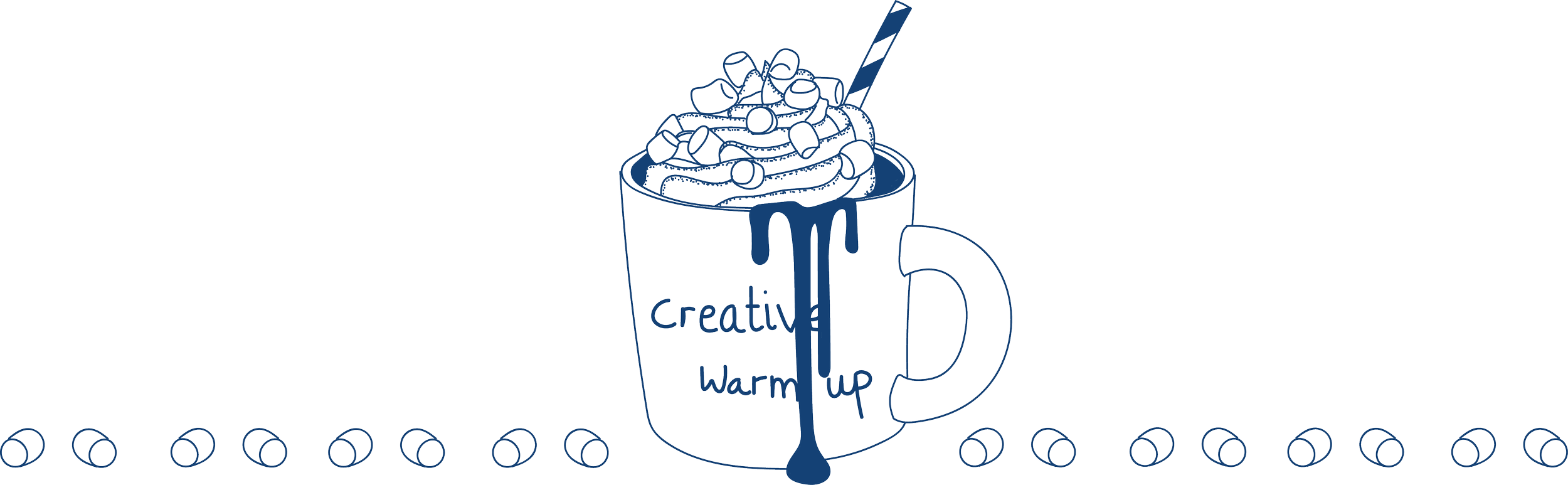 A cup of hot chocolate and marshmallows