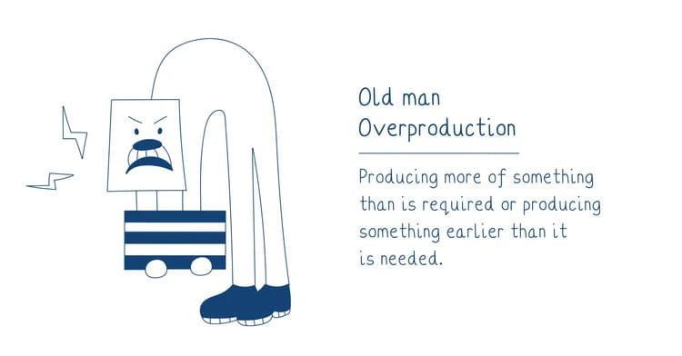 A grumpy old man character