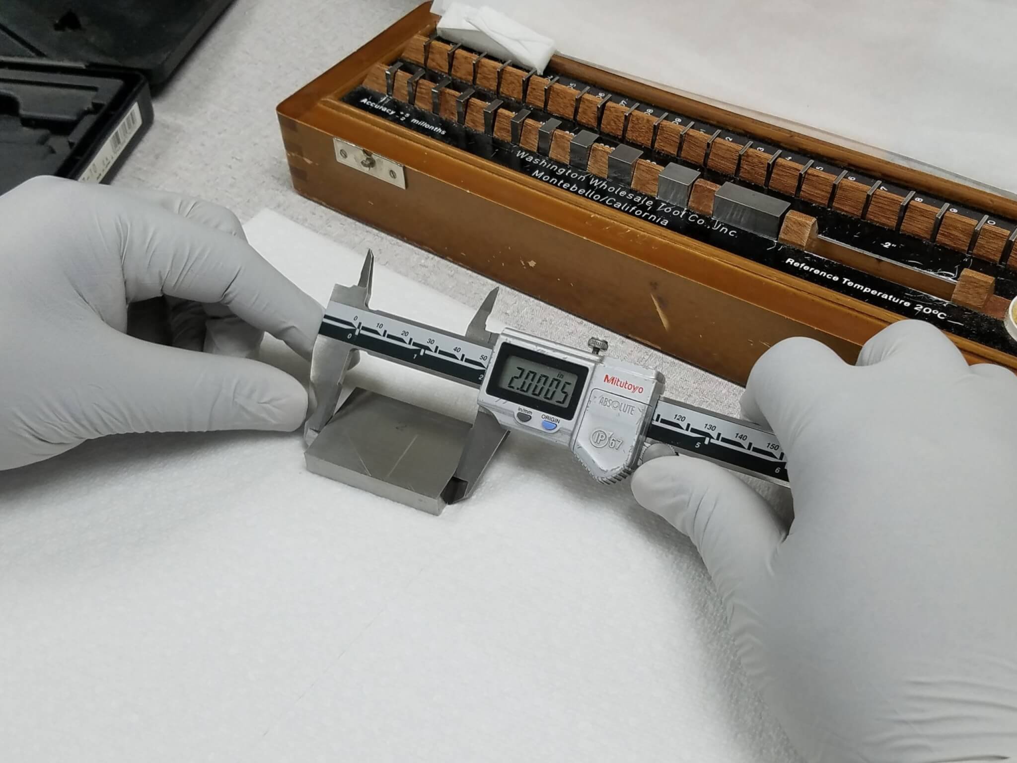 Calibration of vernier caliper discount