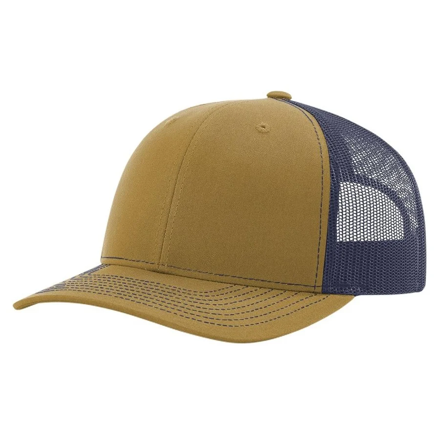 Richardson 112 Genuine Leather Patch Hat Laser Engraved
