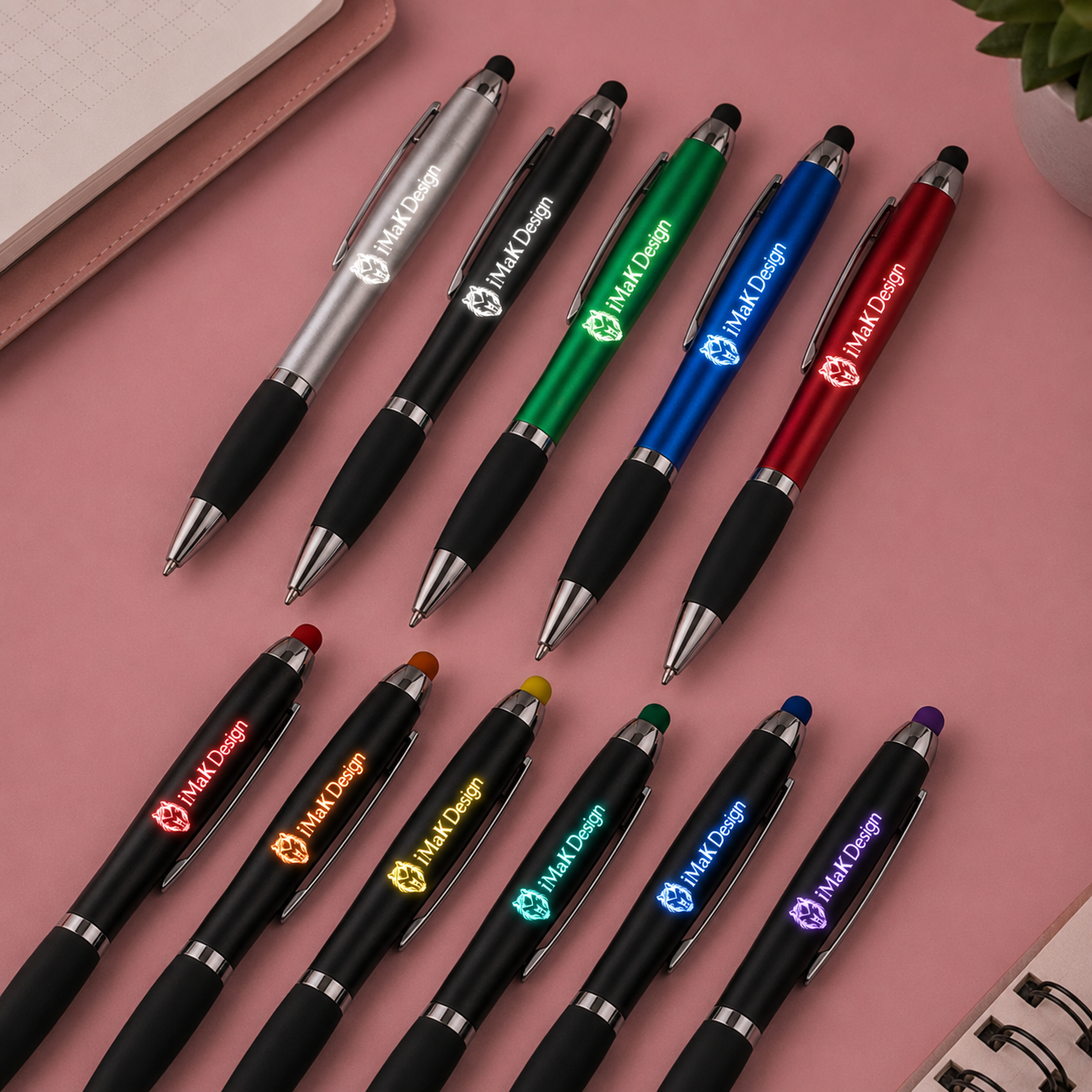 Light It Up LED Stylus Ballpoint Pens