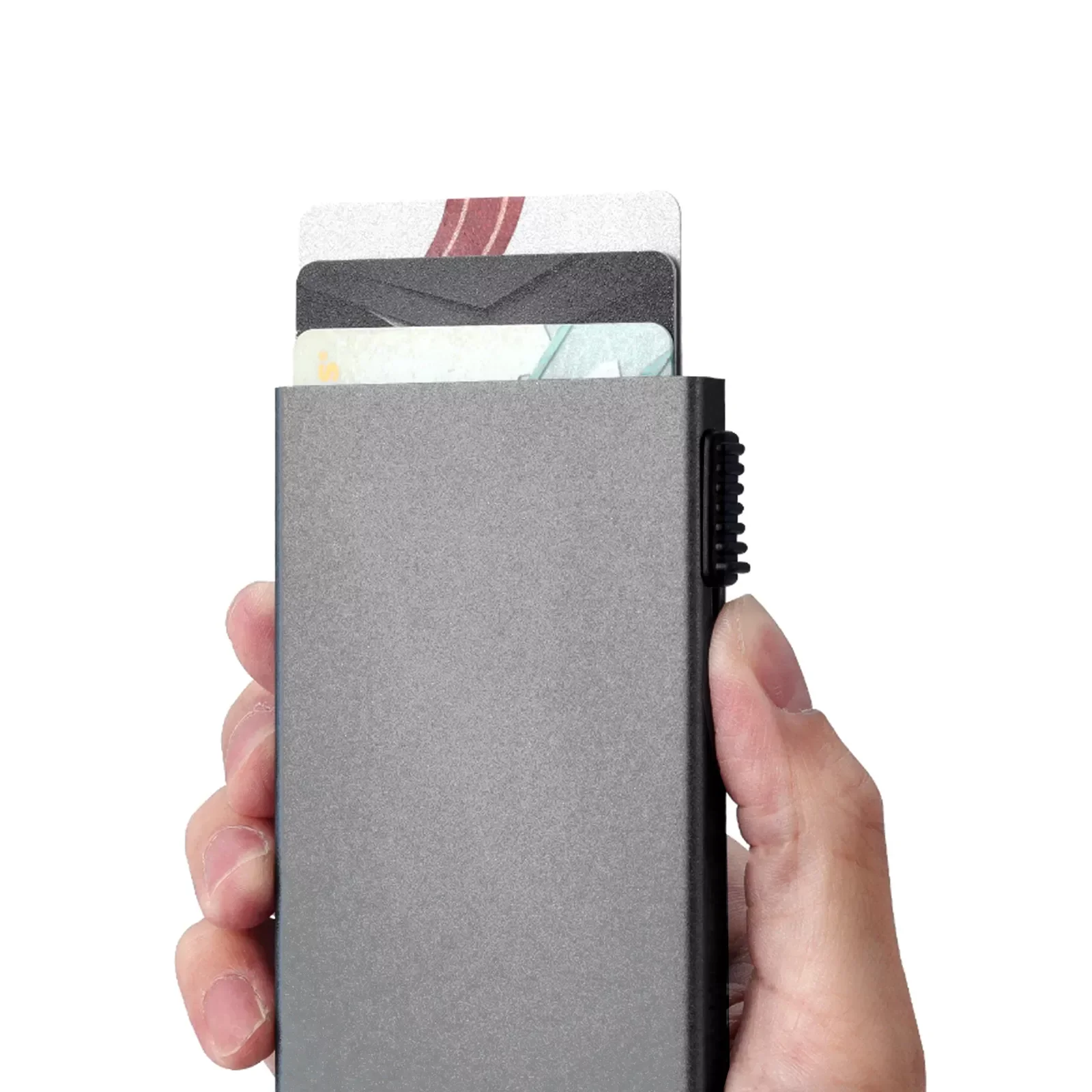 Black Metal Business Card Holder