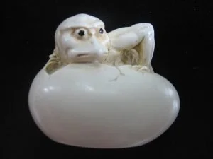 I.D.2:
Netsuke – Demon In Egg, Decoration For Kimono
