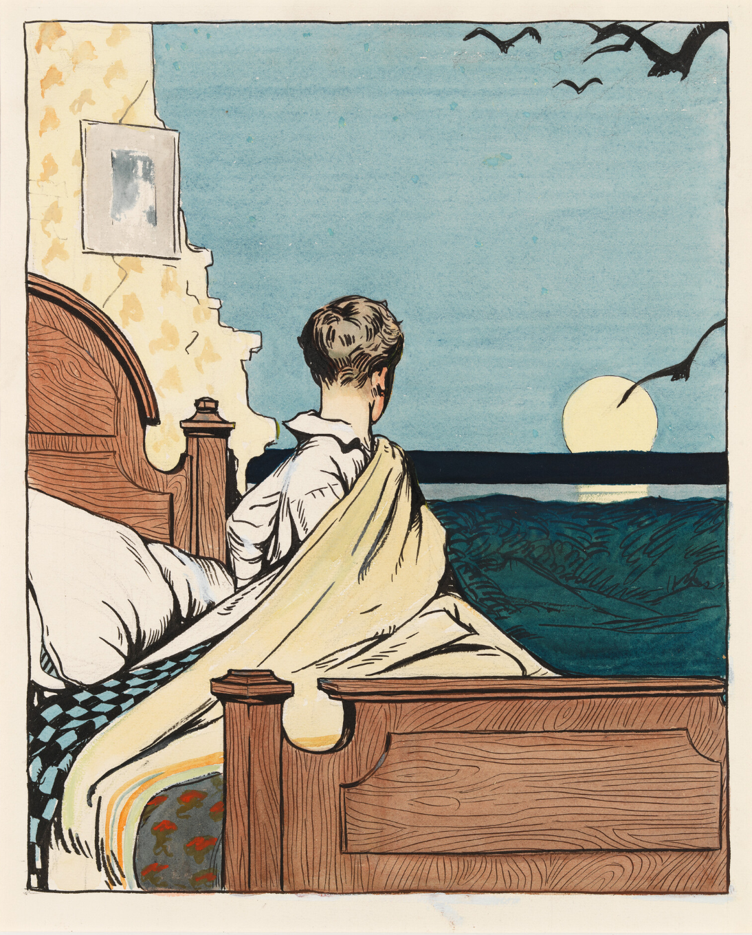 Edward Hopper - Boy and Moon