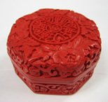 F.7:
Cinnabar Box (Red Carved Octagonal Box)