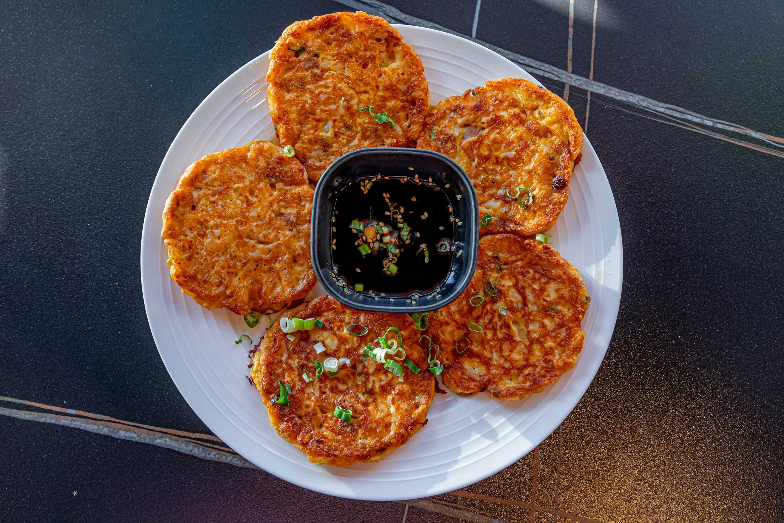 Spicy Tuna Rice Pancake