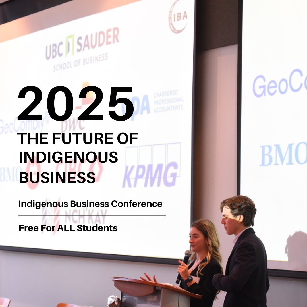 🚨 Attention Students! 🚨
IBA is hosting The 2025 Future of Indigenous Business Conference

📅 When: January 24th, 2025 | 10 AM - 3 PM
📍 Where: Ponderosa Ballroom, Vancouver BC

✨ What's Happening?
3 Panels of Industry Professionals speaking on thei