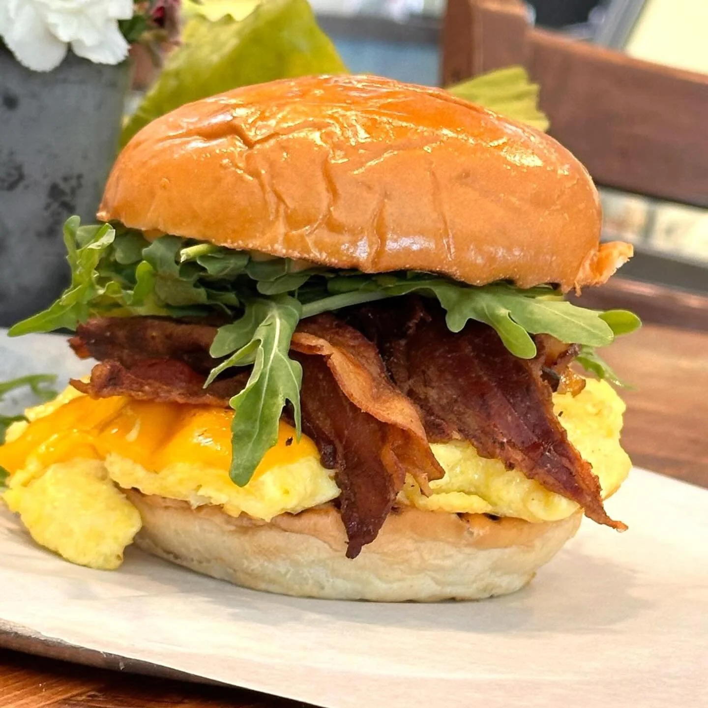 Spoiler alert! 🎉 Our September Sandwich of the Month is here, an irresistible breakfast creation straight from our chef&rsquo;s kitchen! 🥪🍳 Dive in and savor the flavor!
&mdash;
We are open 8 AM - 4:30 PM.