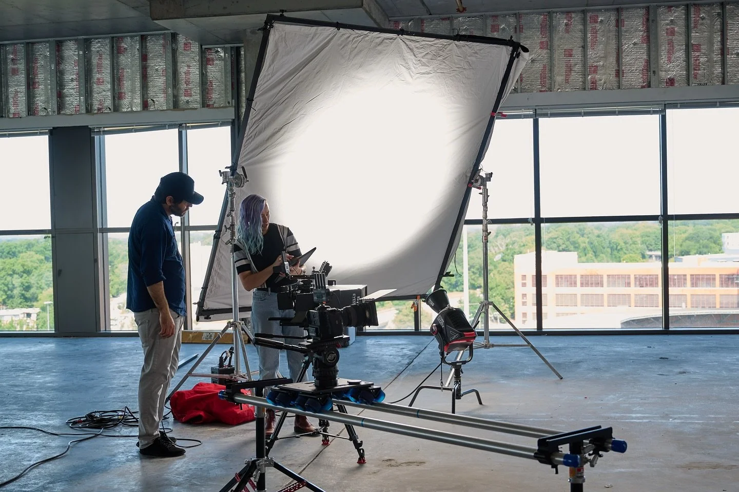 Need a Van? Need a Cowboy? We&rsquo;ve got you. 🤠🚐

We had a blast supporting @coreyworldpeace on a recent shoot for Anjanee Bell for Mayor of Durham, providing production services including Camera Operator/Swing and gear. 

From pre-light to final