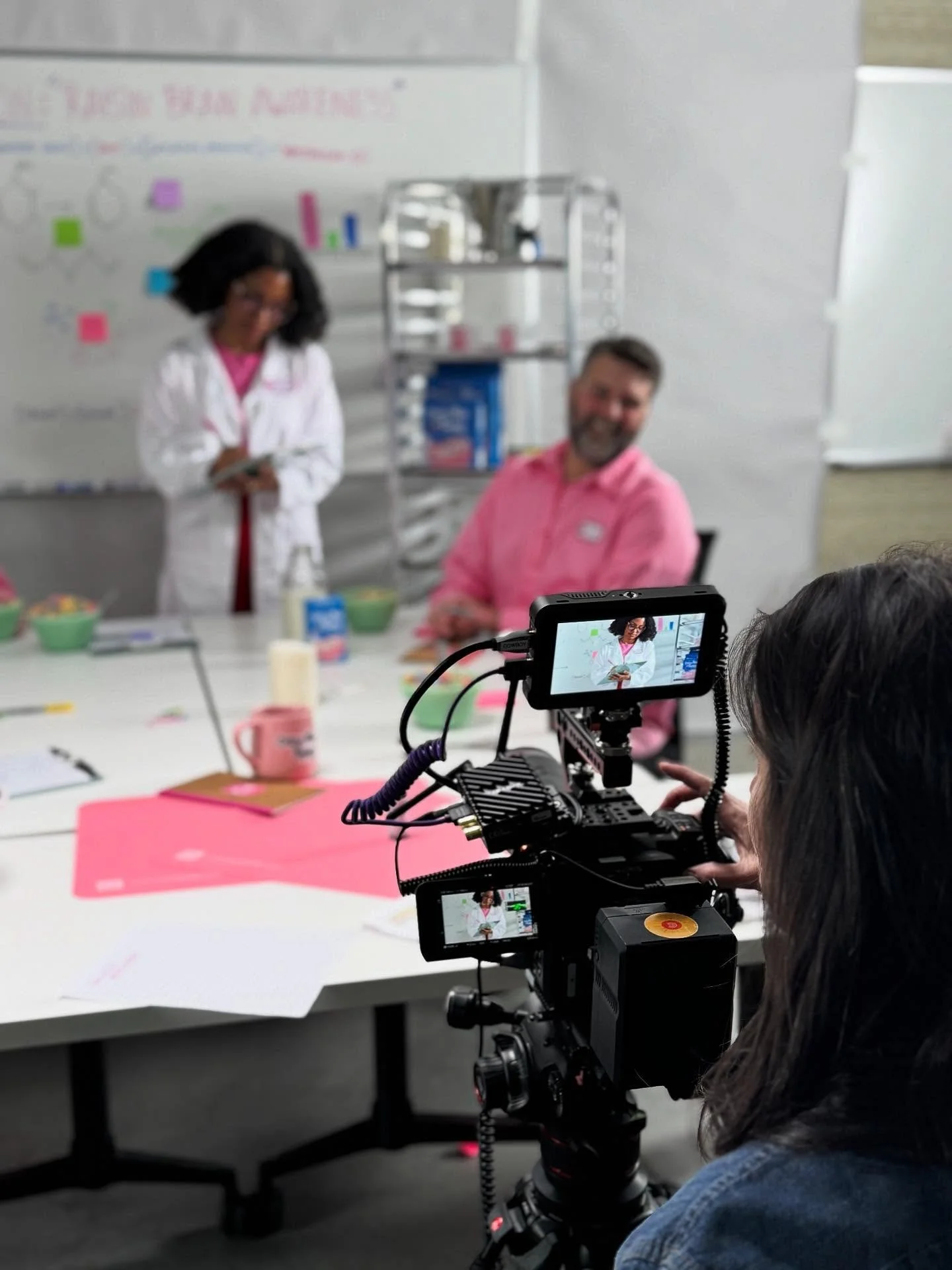 Swipe for some cereally fun BTS.