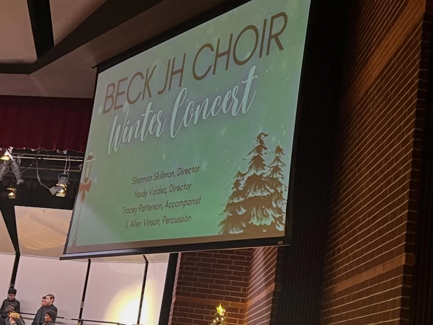 A wonderful Winter concert by Beck Choirs and Mrs. Skillman and Mrs. Valdez.  It&rsquo;s so heart-warming to see alum with their former teachers and friends. 🎄🐾🎶