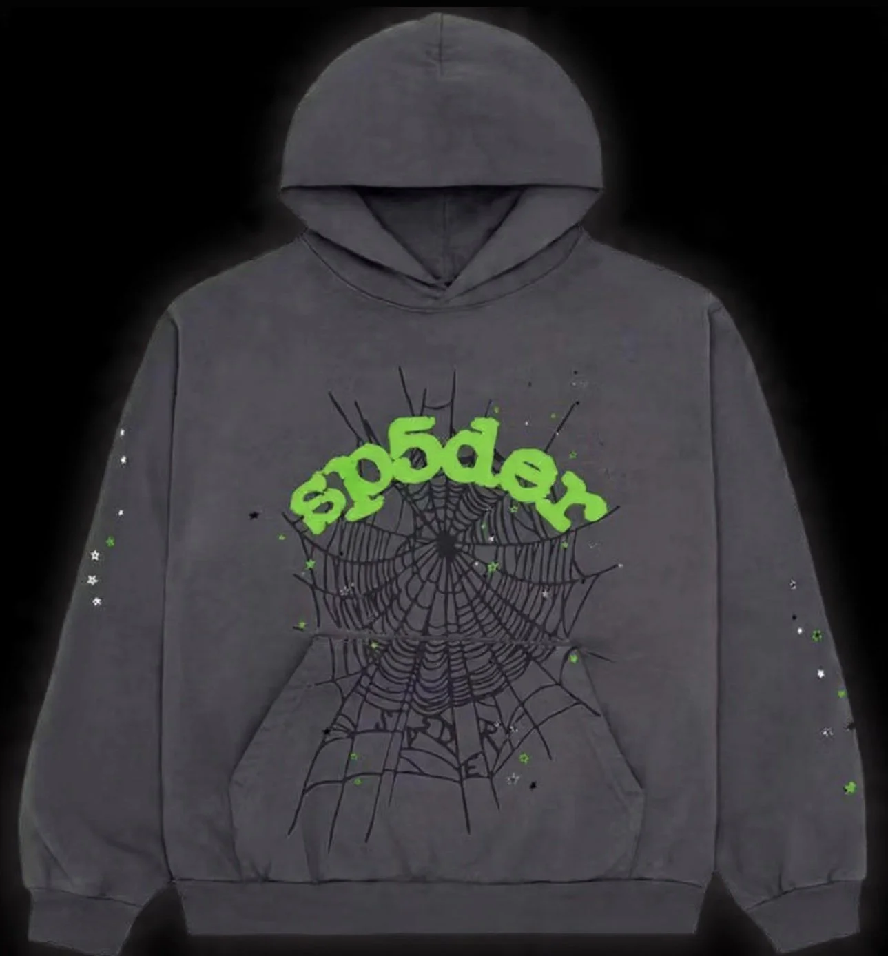 Sp*der Wait Web Hoodie Slate Grey