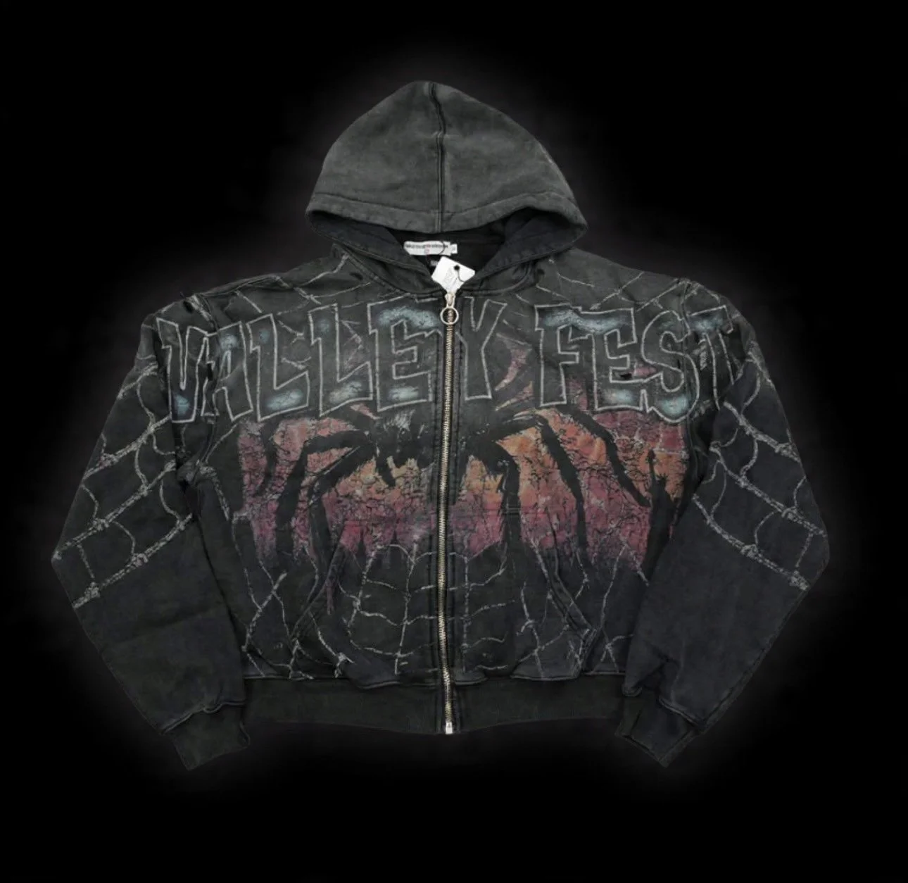 V*le Forever Widow Big Zip Up Hoodie