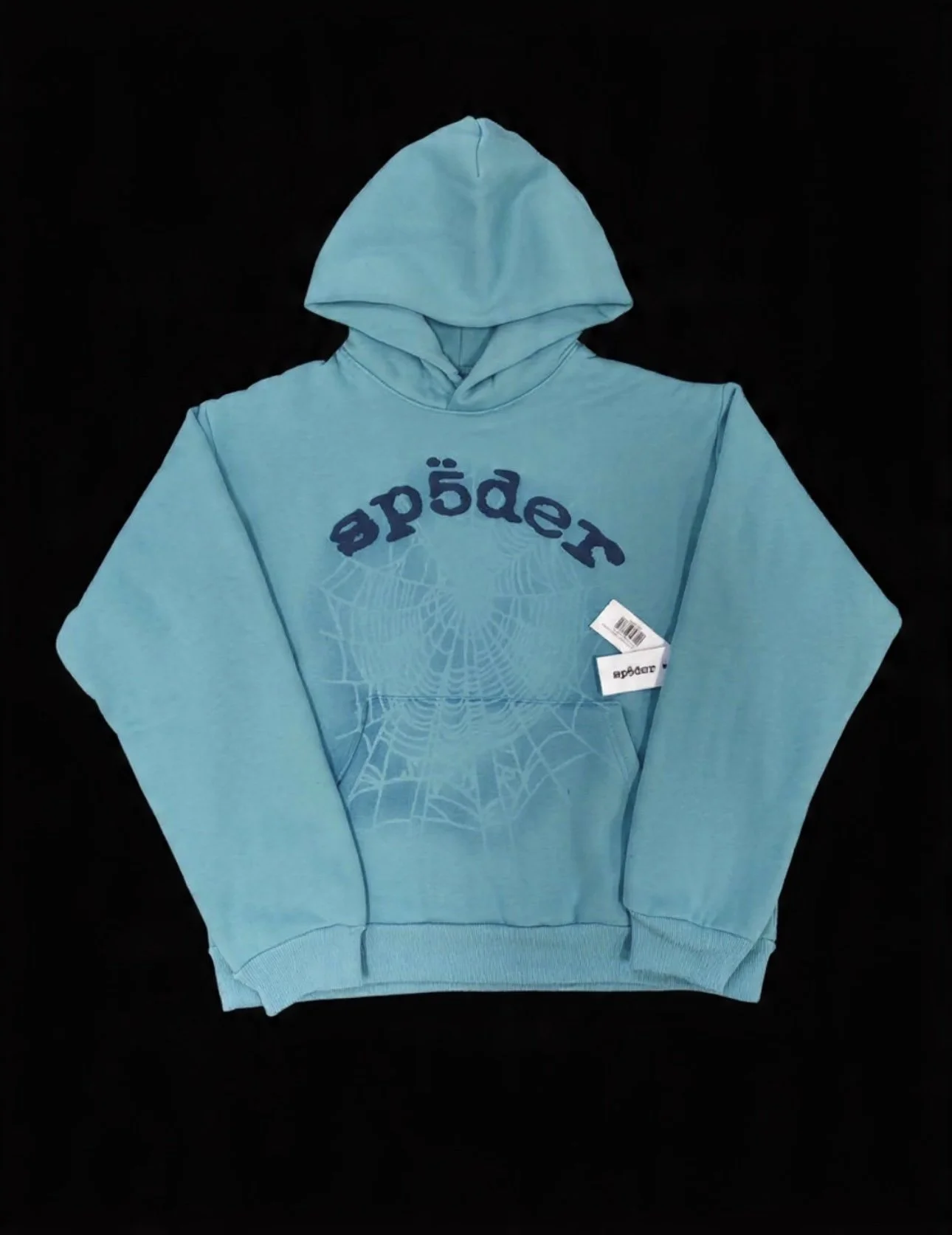 Sp*der OG Web V2 Spray Hoodie 'Light Blue'
